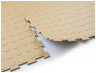 Модульное напольное ПВХ покрытие SENSOR AVERS 7 мм, RAL 1019, бежевый.
