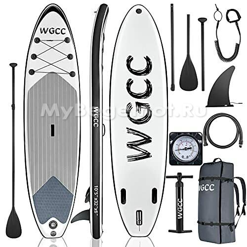 Надувная САП (SUP) доска WGCC 320х81х15 GREY
