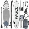 Надувная САП (SUP) доска WGCC 320х81х15 GREY