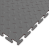 Модульное напольное ПВХ покрытие M-TILE HARD STEEL, RAL 7037, Серый.