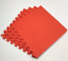 Мягкий пол, коврики-пазлы 50x50x1.4 см, красные