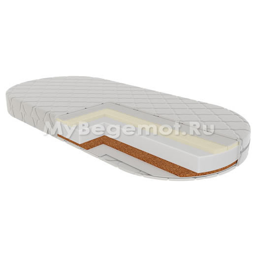 Детский матрас Vikalex Римини овальный  125х75 см